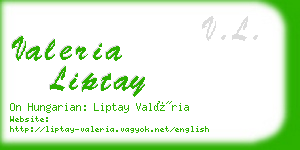 valeria liptay business card